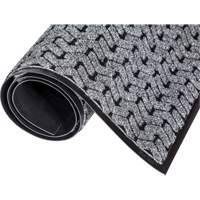 Tire-Track Performance Entrance Mats, Wiper/Scraper, 4' x 8' x 3/8", Grey Nassau Supply
