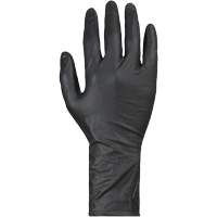 KeepKleen&reg; Disposable Gloves, Large, Nitrile, 8-mil, Powder-Free, Black Nassau Supply