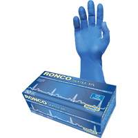 Gant d'examen extra long SilkTex XPL, Petit, Latex, 13 mils, Sans poudre, Bleu, Classe 2 Nassau Supply