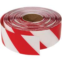 Ruban de marquage tr&egrave;s r&eacute;sistant pour plancher ArmorStripe, 3" x 100', PVC, Rouge et blanc Nassau Supply