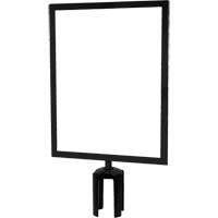 Heavy-Duty Horizontal Sign Holder with Tensabarrier<sup>®</sup> Post Adapter, Black SGU846 | Nassau Supply
