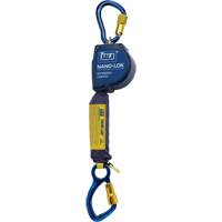 Cordage de s&eacute;curit&eacute; autor&eacute;tractable allong&eacute; Nano-Lok, 10', Dyneema, Pivotant Nassau Supply