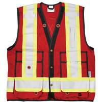Open Road&reg; Surveyor Vest, Red, Large, Polyester Nassau Supply