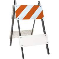 Prismatic Barricade, Folding, 24" L x 45" H, Orange/White SGV465 | Nassau Supply