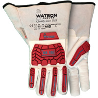 9549TPR Van Goat Gloves, Large, Goatskin Palm, Gauntlet Cuff Nassau Supply