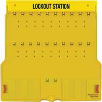 Trilingual Covered Lock Station, None Padlocks, 20 Padlock Capacity, Padlocks Not Included SGW125 | Nassau Supply