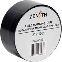 Aisle Marking Tape, 2" x 108', PVC, Black SGW132 | Nassau Supply