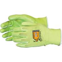 Gants &agrave; haute visibilit&eacute; en fibre de filament composite r&eacute;sistants aux coupures, Taille 5, Calibre 18, Rev&ecirc;tement Mousse de nitrile, Enveloppe en TenActiv, ANSI/ISEA 105 niveau 4 Nassau Supply