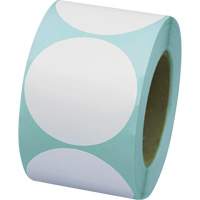 Pastilles de marquage colorées, Cercle, 3" lo x 3" la, Blanc, Vinyle SGW778 | Nassau Supply