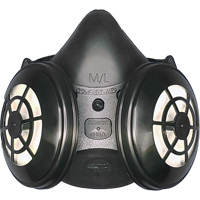 Comfort-Air&reg; 400Nx Black Half Mask without Exhalation Valve N95 Kit, Elastomer/Rubber, Small/Medium Nassau Supply