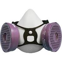 Comfort-Air&reg; 400Nx Black Half Mask without Exhalation Valve P100 Kit, Elastomer/Rubber, Small/Medium Nassau Supply