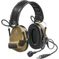 Casque VI NIB avec fils de sortie unique et rail arc Peltor ComTac, Style Bandeau, 23 dB Nassau Supply