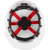 Front Brim Hardhat, Meets CSA Type 1, Ratchet Suspension, Non-Vented Nassau Supply