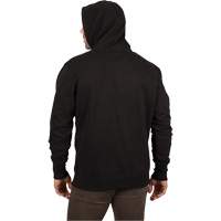 Heavy-Duty Pullover Hoodie, Men's, Small, Black Nassau Supply