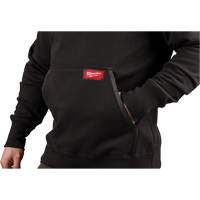 Heavy-Duty Pullover Hoodie, Men's, Small, Black Nassau Supply
