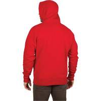 Heavy-Duty Pullover Hoodie, Men's, Small, Red Nassau Supply