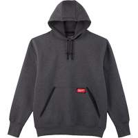Heavy-Duty Pullover Hoodie, Men's, Small, Grey Nassau Supply