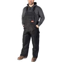 Salopette GridIron de longueur standard avec fermeture &agrave; glissi&egrave;re jusqu'&agrave; la cuisse, Hommes, Grand, Noir Nassau Supply