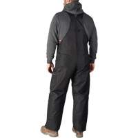 Salopette GridIron de longueur standard avec fermeture &agrave; glissi&egrave;re jusqu'&agrave; la cuisse, Hommes, Grand, Noir Nassau Supply