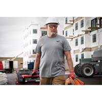T-shirt de travail hybride, Hommes, Petit, Gris Nassau Supply