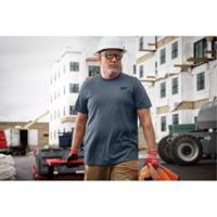 T-shirt de travail hybride, Hommes, Petit, Bleu Nassau Supply