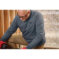 T-shirt de travail hybride, Hommes, Petit, Bleu Nassau Supply