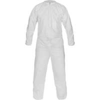 CleanMax&reg; Clean Manufactured Non-Sterile Coverall, Medium, White, Microporous Nassau Supply