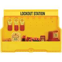 Premier Electrical Lockout Station, None Padlocks, 16 Padlock Capacity, Padlocks Not Included Nassau Supply