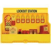 Premier Electrical Lockout Station, Thermoplastic Padlocks, 16 Padlock Capacity, Padlocks Included Nassau Supply
