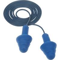 Bouchons d'oreilles pr&eacute;moul&eacute;s E-A-R Ultrafit , Avec cordon, Taille unique, Vrac - Sac en poly, NRR dB NRR 25 dB Nassau Supply