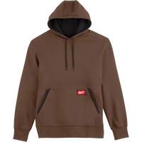 Midweight Pullover Hoodie, Men's, Small, Brown Nassau Supply