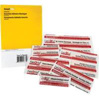 Recharge de bandages adh&eacute;sifs SmartCompliance, Assorti, Tissu/Plastique, Non st&eacute;rile Nassau Supply