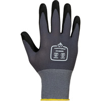 Dexterity&reg; High-Abrasion Gloves, 2X-Small/5, Foam Nitrile Coating, 15 Gauge, Nylon/Cotton Shell Nassau Supply