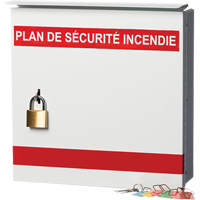 Boîte pour plan de s&eacute;curit&eacute; en cas d'incendie Nassau Supply