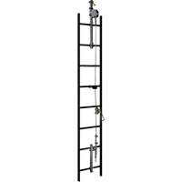 Syst&egrave;me de s&eacute;curit&eacute; verticale &agrave; c&acirc;ble Lad-Saf, Acier inoxydable Nassau Supply