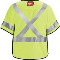 Breakaway Mesh Safety Vest, Black/High Visibility Lime-Yellow, Medium/Small, CSA Z96 Class 2 - Level FR SHC513 | Nassau Supply