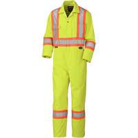 5512 Coveralls, 36, High Visibility Lime-Yellow Nassau Supply