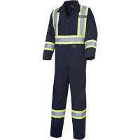 516T Coveralls, 40 (Tall), Navy Blue Nassau Supply