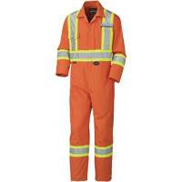 5513T Industrial Wash Coveralls, 40 (Tall), High Visibility Orange Nassau Supply