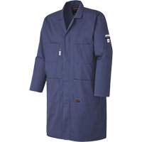 Flame-Gard<sup>®</sup> FR/Arc Rated Anti-Static Shop Coat, Cotton, Size Small, Navy Blue SHD986 | Nassau Supply