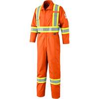 7702T Combinaison FR-Tech contre les arcs, Taille 40 (grand taille), Orange haute visibilit&eacute;, 10 cal/cm² Nassau Supply