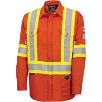7743 Chemise de s&eacute;curit&eacute; ignifug&eacute;e FR-Tech, Petit, Orange haute visibilit&eacute; Nassau Supply