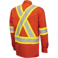 7743 Chemise de s&eacute;curit&eacute; ignifug&eacute;e FR-Tech, Petit, Orange haute visibilit&eacute; Nassau Supply