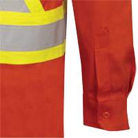 7743 Chemise de s&eacute;curit&eacute; ignifug&eacute;e FR-Tech, Petit, Orange haute visibilit&eacute; Nassau Supply