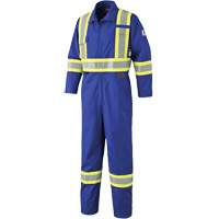 7706 Combinaison ignifuge FR-Tech avec fermetures &agrave; glissi&egrave;re aux jambes, Taille 36, Bleu royal, 9,7 cal/cm² Nassau Supply