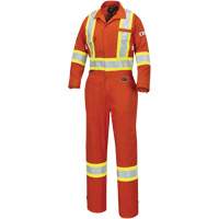 7702W Combinaison FR-Tech ignifuge/contre les arcs pour femme, Taille T-petit, Orange haute visibilit&eacute;, 10 cal/cm² Nassau Supply