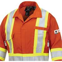 7702W Combinaison FR-Tech ignifuge/contre les arcs pour femme, Taille T-petit, Orange haute visibilit&eacute;, 10 cal/cm² Nassau Supply