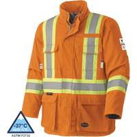 5533 Manteau de s&eacute;curit&eacute; ignifuge, Petit, Orange haute visibilit&eacute;, 58 cal/cm² Nassau Supply