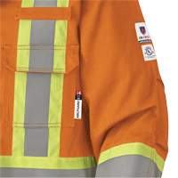 5533 Manteau de s&eacute;curit&eacute; ignifuge, Petit, Orange haute visibilit&eacute;, 58 cal/cm² Nassau Supply