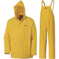 577 3-Piece Rain Suit, Polyester/PVC, 6X-Large, Yellow Nassau Supply